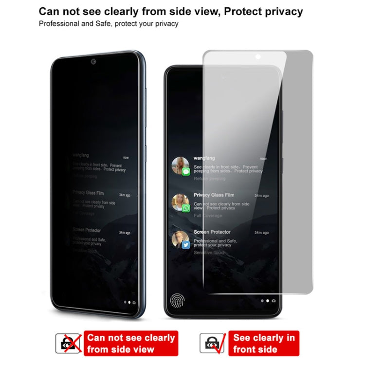 For Samsung Galaxy A72 4G / 5G IMAK HD Anti-spy Tempered Glass Protective Film