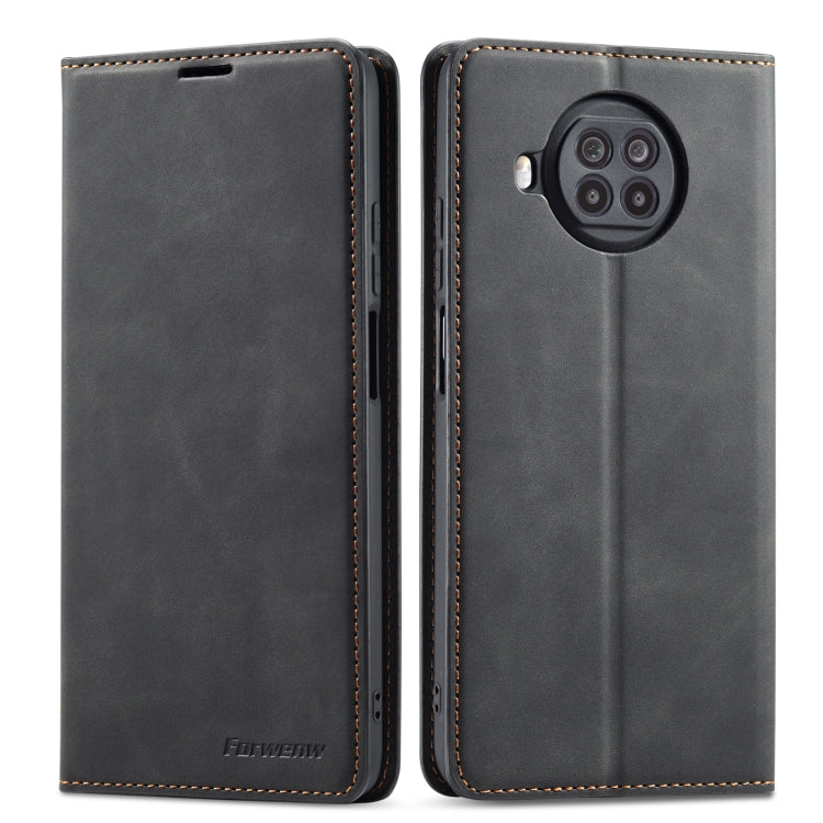 For Xiaomi Mi 10T Lite Forwenw Dream Series Oil Edge Strong Magnetism Horizontal Flip Leather Case with Holder & Card Slots & Wallet & Photo Frame(Black)