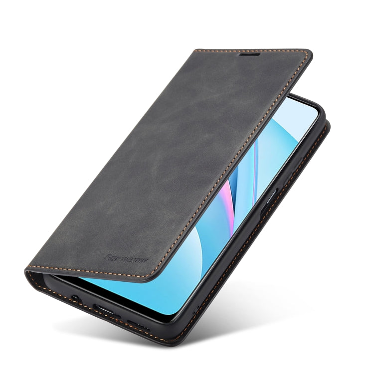 For Xiaomi Mi 10T Lite Forwenw Dream Series Oil Edge Strong Magnetism Horizontal Flip Leather Case with Holder & Card Slots & Wallet & Photo Frame(Black)