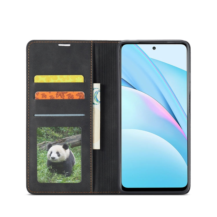 For Xiaomi Mi 10T Lite Forwenw Dream Series Oil Edge Strong Magnetism Horizontal Flip Leather Case with Holder & Card Slots & Wallet & Photo Frame(Black)