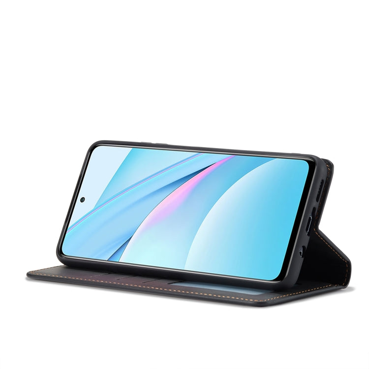 For Xiaomi Mi 10T Lite Forwenw Dream Series Oil Edge Strong Magnetism Horizontal Flip Leather Case with Holder & Card Slots & Wallet & Photo Frame(Black)
