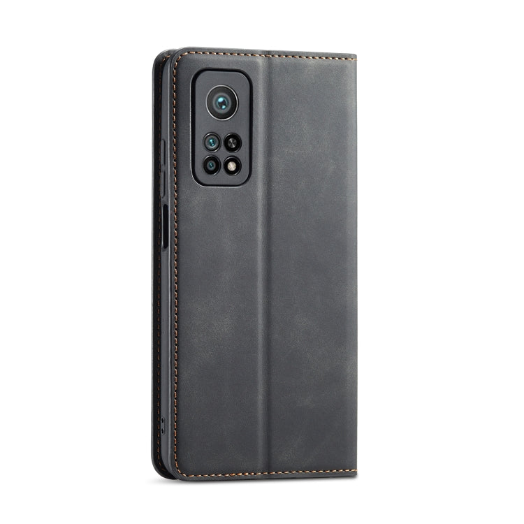 For Xiaomi Mi 10T Pro Forwenw Dream Series Oil Edge Strong Magnetism Horizontal Flip Leather Case with Holder & Card Slots & Wallet & Photo Frame(Black)