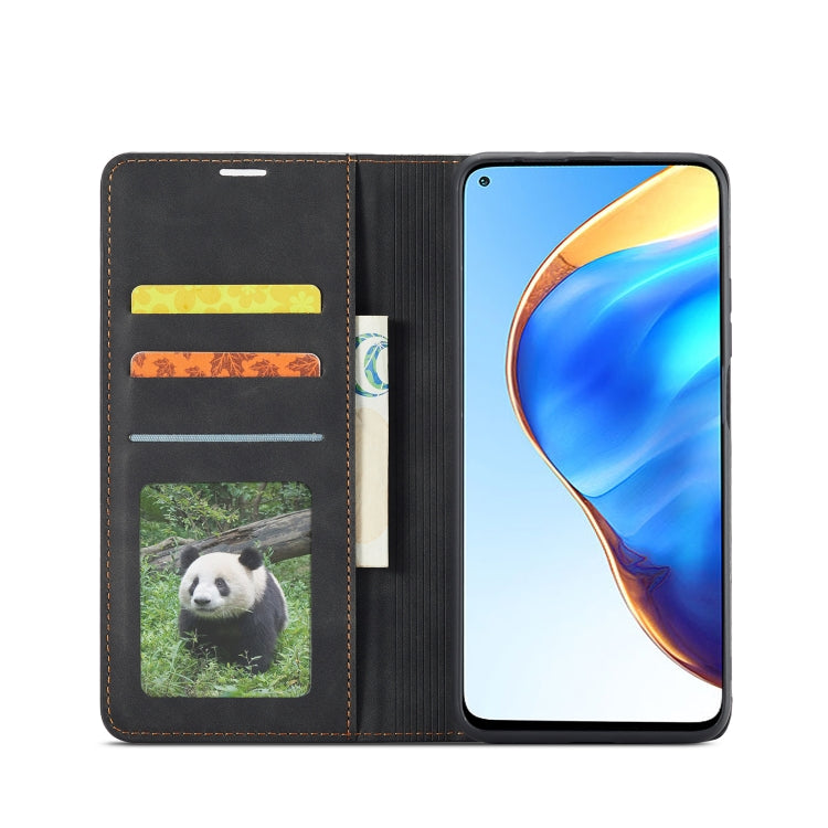 For Xiaomi Mi 10T Pro Forwenw Dream Series Oil Edge Strong Magnetism Horizontal Flip Leather Case with Holder & Card Slots & Wallet & Photo Frame(Black)