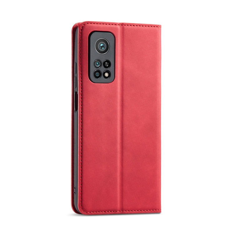 For Xiaomi Mi 10T Pro Forwenw Dream Series Oil Edge Strong Magnetism Horizontal Flip Leather Case with Holder & Card Slots & Wallet & Photo Frame(Red)