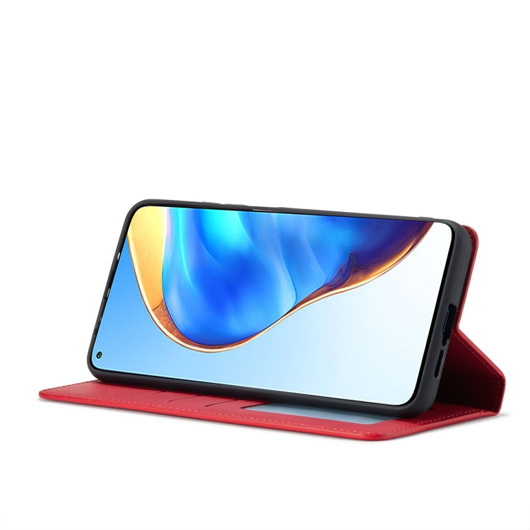 For Xiaomi Mi 10T Pro Forwenw Dream Series Oil Edge Strong Magnetism Horizontal Flip Leather Case with Holder & Card Slots & Wallet & Photo Frame(Red)