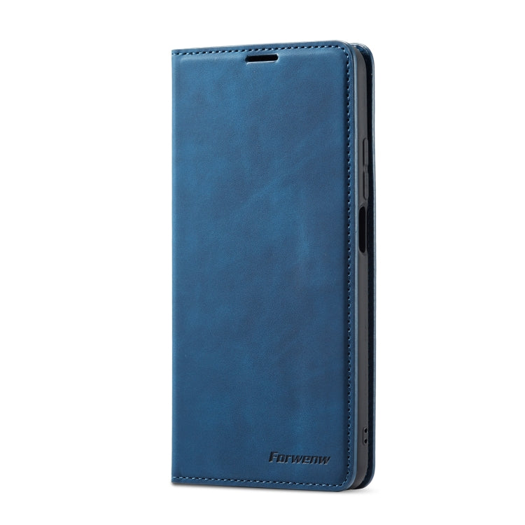 For Xiaomi Mi 10T Pro Forwenw Dream Series Oil Edge Strong Magnetism Horizontal Flip Leather Case with Holder & Card Slots & Wallet & Photo Frame(Blue)