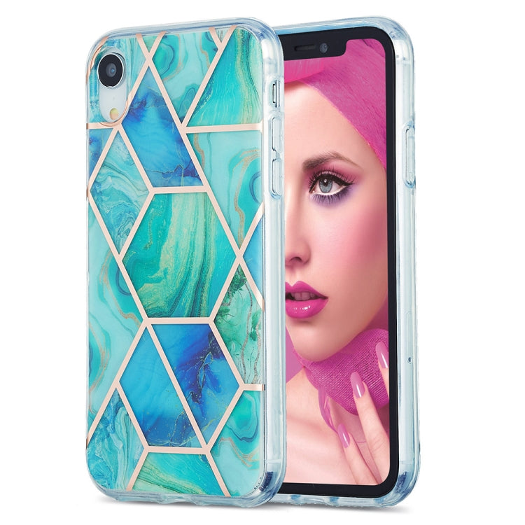 3D Electroplating Marble Pattern TPU Protective Case, For iPhone 12 / 12 Pro, For iPhone 12 Pro Max, For iPhone XS / X, For iPhone XR