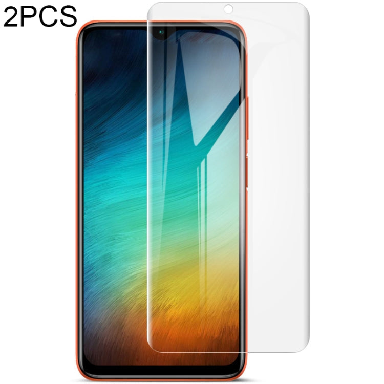 For Xiaomi Redmi Note 9 4G / 9 Power 2 PCS IMAK 0.15mm Curved Full Screen Protector Hydrogel Film Front Protector