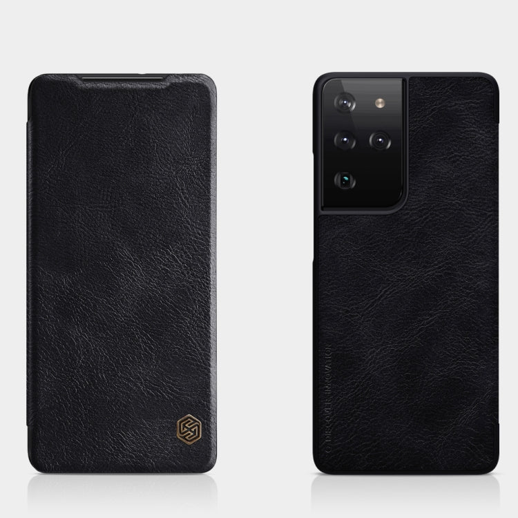 NILLKIN QIN Series Crazy Horse Texture Horizontal Flip Leather Case with Card Slot, For OnePlus Nord N100, For Samsung Galaxy S21 Ultra 5G, For Samsung Galaxy S21 Plus 5G