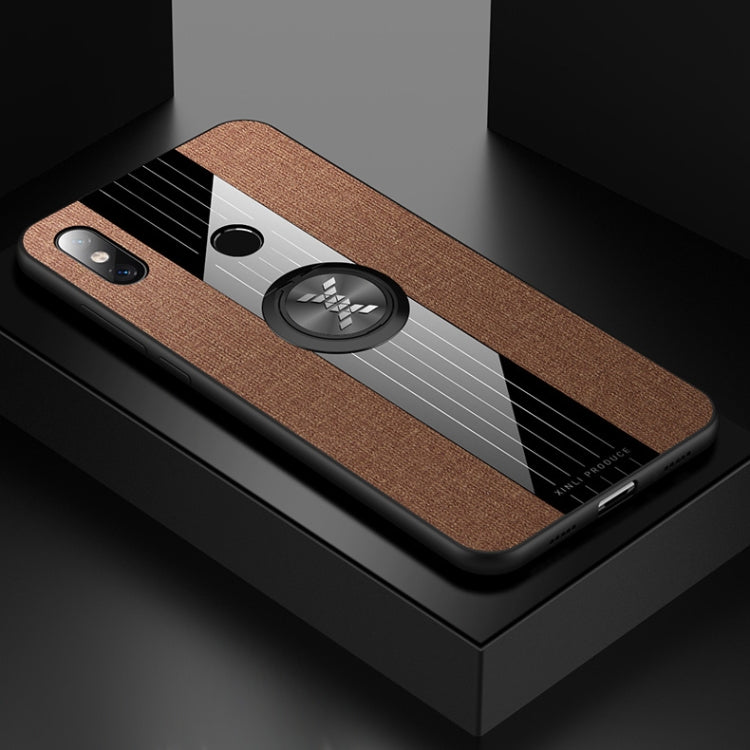 XINLI Stitching Cloth Textue Shockproof TPU Protective Case with Ring Holder, For Xiaomi Redmi Note 8, For Xiaomi Mi 8, For Xiaomi Mi 9, For Xiaomi Mi Max 2, For Xiaomi Mi Max 3