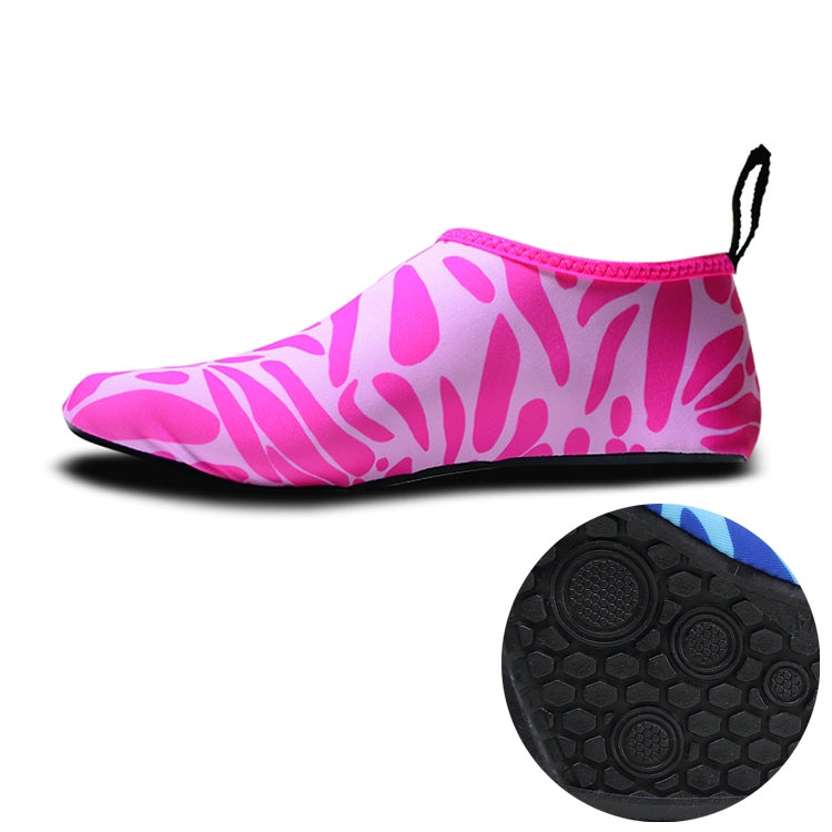 Non-slip Wear-resisting Thick Rubber Sole Diving Shoes and  Socks, One Pair, XXXS, XXS