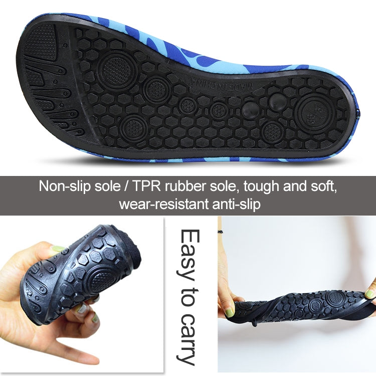 Non-slip Wear-resisting Thick Rubber Sole Diving Shoes and  Socks, One Pair, XS, S