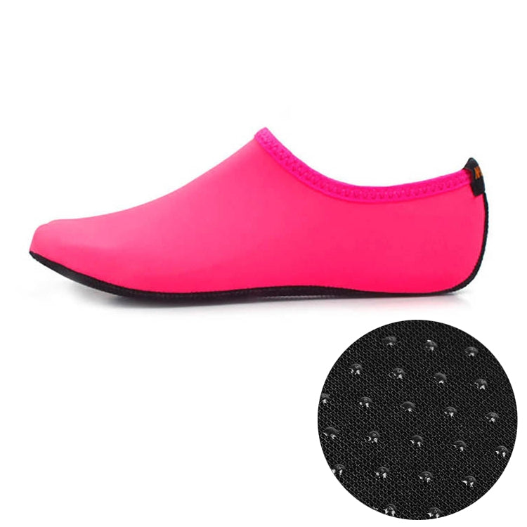 Non-slip Plastic Grain Texture Thick Cloth Sole Solid Color Diving Shoes and Socks, One Pair, XXXL