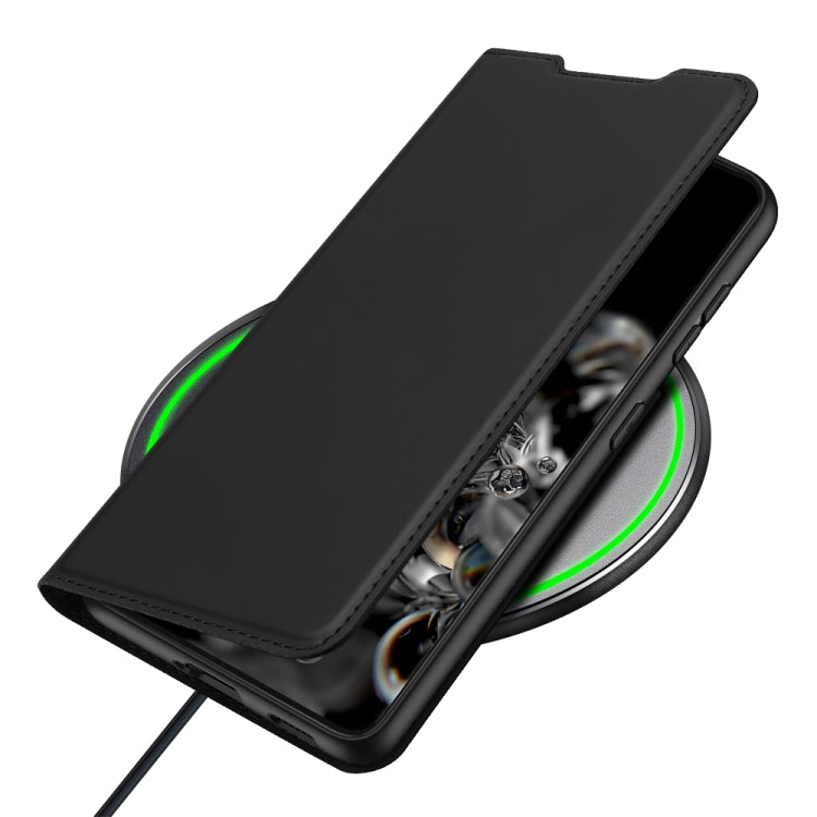 DUX DUCIS Skin Pro Series Horizontal Flip PU + TPU Leather Case with Holder & Card Slots, For Samsung Galaxy S21 5G