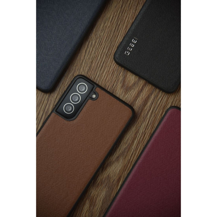 For Samsung Galaxy S21 Ultra 5G GEBEI Full-coverage Shockproof Leather Protective Case(Brown)