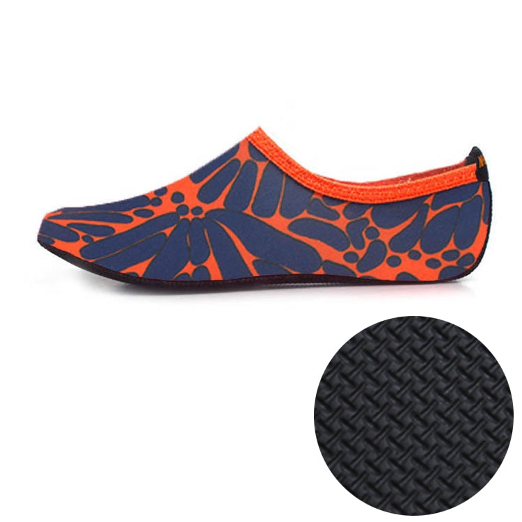 3mm Non-slip Rubber Embossing Texture Sole Figured Diving Shoes and Socks, One Pair, XL, XXL, XXXL