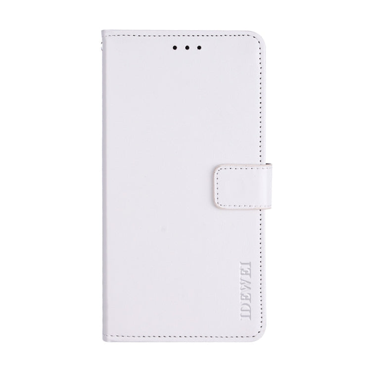 For vivo Y51A 2021 idewei Crazy Horse Texture Horizontal Flip Leather Case with Holder & Card Slots & Wallet(White)