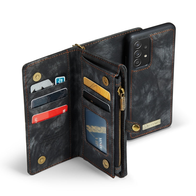 CaseMe Detachable Multifunctional Horizontal Flip Leather Case, with Card Slot & Holder & Zipper Wallet & Photo Frame, For Samsung Galaxy A52 5G / 4G, For Samsung Galaxy A72 5G / 4G