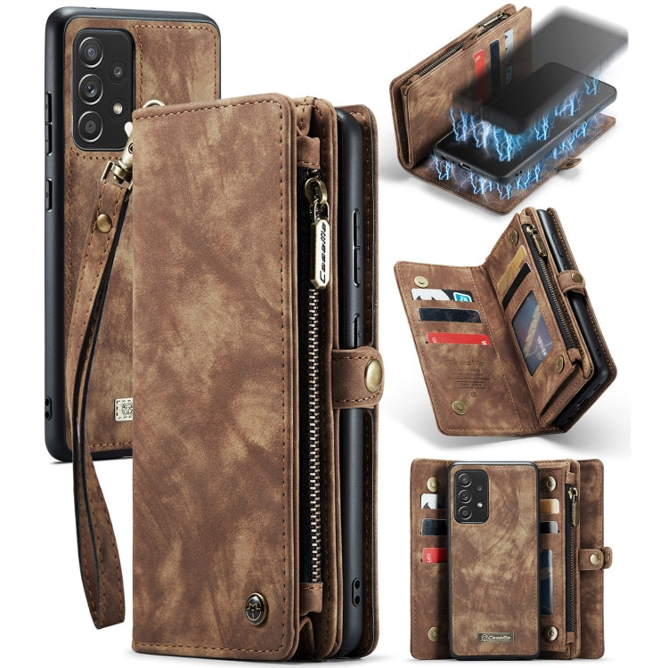 CaseMe Detachable Multifunctional Horizontal Flip Leather Case, with Card Slot & Holder & Zipper Wallet & Photo Frame, For Samsung Galaxy A52 5G / 4G, For Samsung Galaxy A72 5G / 4G