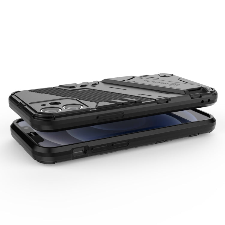 Punk Armor 2 in 1 PC + TPU Shockproof Case with Invisible Holder, For iPhone 12 mini, For iPhone 12, For iPhone 12 Pro
