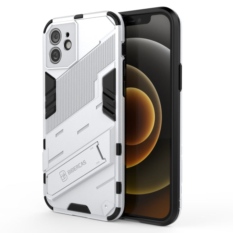 Punk Armor 2 in 1 PC + TPU Shockproof Case with Invisible Holder, For iPhone 12 mini, For iPhone 12, For iPhone 12 Pro