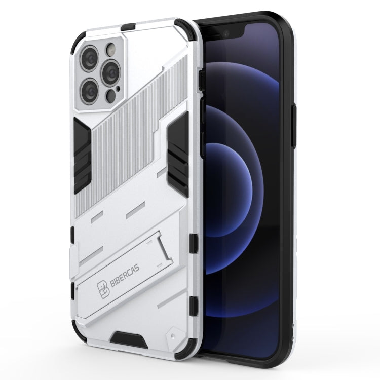 Punk Armor 2 in 1 PC + TPU Shockproof Case with Invisible Holder, For iPhone 12 mini, For iPhone 12, For iPhone 12 Pro
