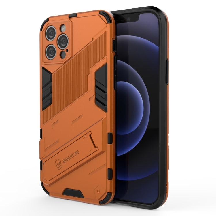 Punk Armor 2 in 1 PC + TPU Shockproof Case with Invisible Holder, For iPhone 12 mini, For iPhone 12, For iPhone 12 Pro