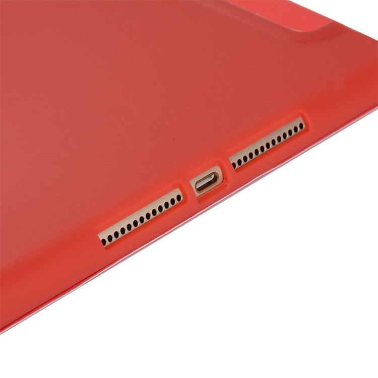 For iPad 10.2 inch TPU Horizontal Flip Leather Case, with Three-folding Holder, For iPad 10.2 2021 / 2020 / 2019