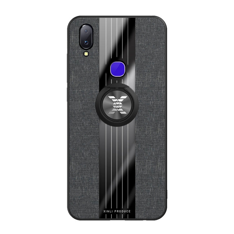 XINLI Stitching Cloth Textue Shockproof TPU Protective Case with Ring Holder, For Vivo V11i / Z3i, For Vivo X9, For Vivo X9 Plus, For Vivo X9s Plus