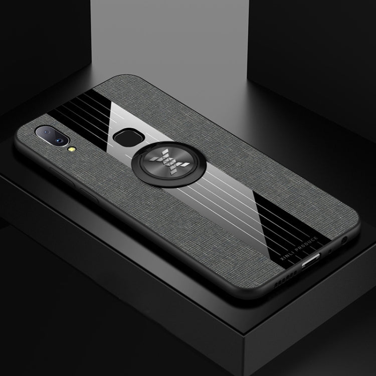 XINLI Stitching Cloth Textue Shockproof TPU Protective Case with Ring Holder, For Vivo V11i / Z3i, For Vivo X9, For Vivo X9 Plus, For Vivo X9s Plus
