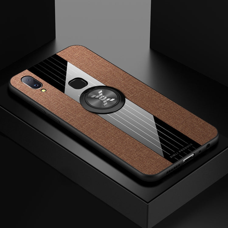 XINLI Stitching Cloth Textue Shockproof TPU Protective Case with Ring Holder, For Vivo V11i / Z3i, For Vivo X9, For Vivo X9 Plus, For Vivo X9s Plus