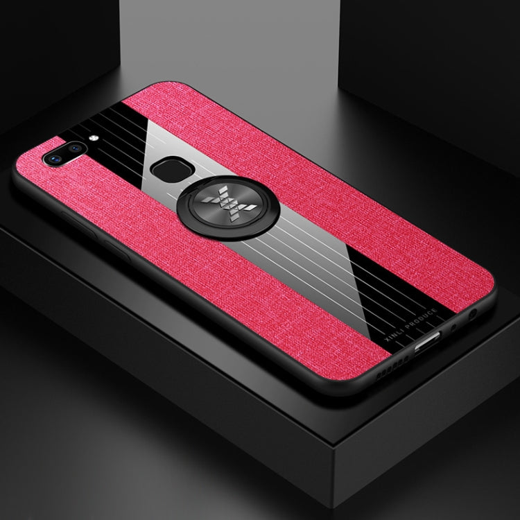 XINLI Stitching Cloth Textue Shockproof TPU Protective Case with Ring Holder, For Vivo X20, For Vivo X21, For Vivo X21i, For Vivo X21UD