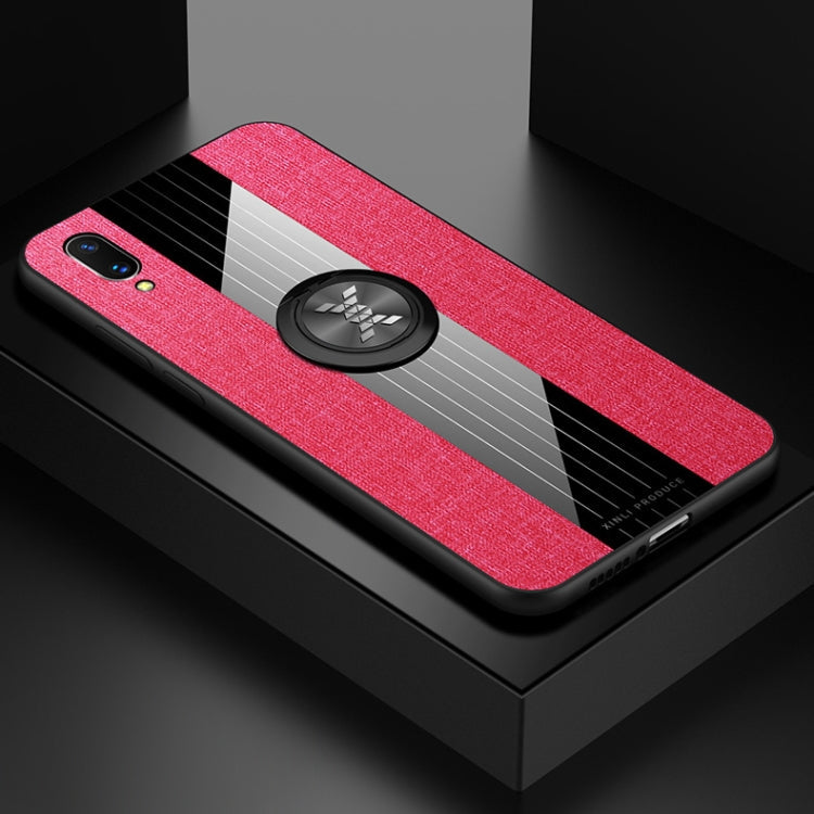 XINLI Stitching Cloth Textue Shockproof TPU Protective Case with Ring Holder, For Vivo X20, For Vivo X21, For Vivo X21i, For Vivo X21UD