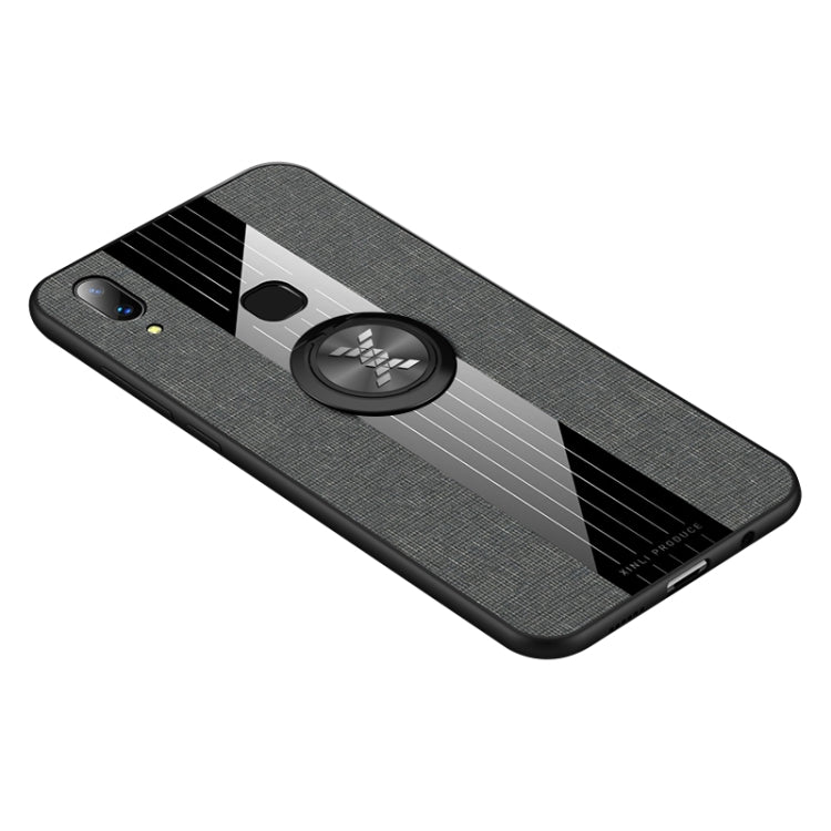 XINLI Stitching Cloth Textue Shockproof TPU Protective Case with Ring Holder, For Vivo X20, For Vivo X21, For Vivo X21i, For Vivo X21UD