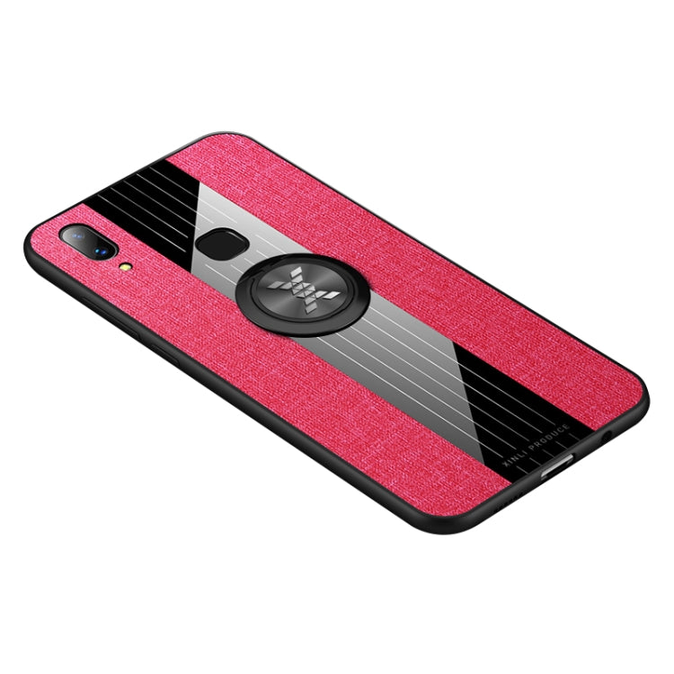 XINLI Stitching Cloth Textue Shockproof TPU Protective Case with Ring Holder, For Vivo X20, For Vivo X21, For Vivo X21i, For Vivo X21UD