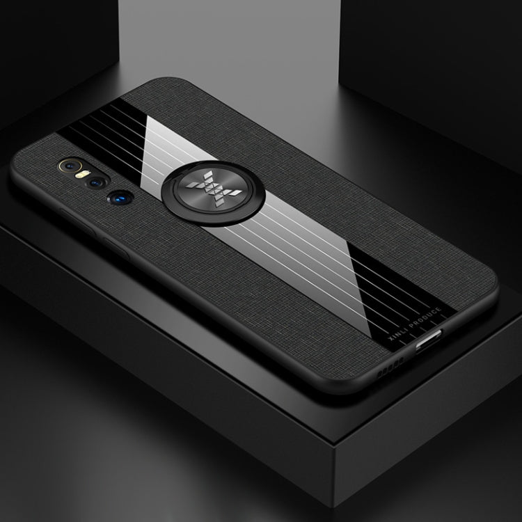 XINLI Stitching Cloth Textue Shockproof TPU Protective Case with Ring Holder, For Vivo X27, For Vivo Y91, For Vivo Y95, For Vivo X23