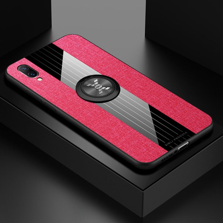 XINLI Stitching Cloth Textue Shockproof TPU Protective Case with Ring Holder, For Vivo X27, For Vivo Y91, For Vivo Y95, For Vivo X23