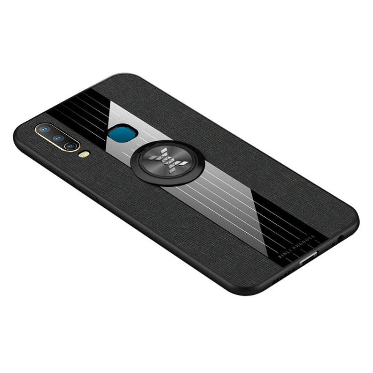 XINLI Stitching Cloth Textue Shockproof TPU Protective Case with Ring Holder, For Vivo Y3 / Y17, For Vivo Y66, For Vivo Y71, For Vivo Y83