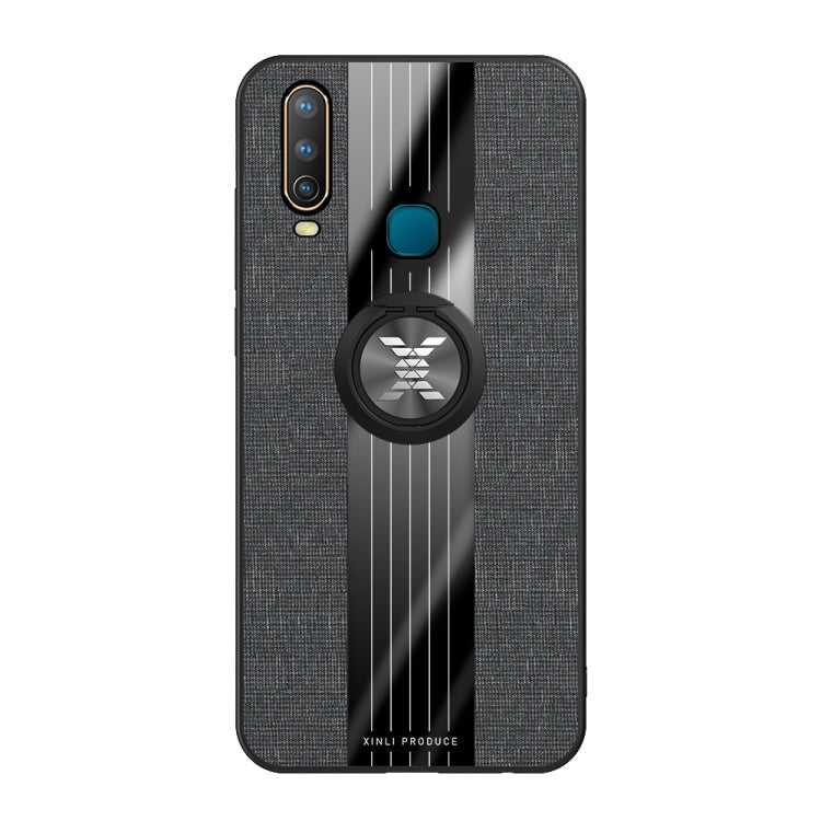 XINLI Stitching Cloth Textue Shockproof TPU Protective Case with Ring Holder, For Vivo Y3 / Y17, For Vivo Y66, For Vivo Y71, For Vivo Y83