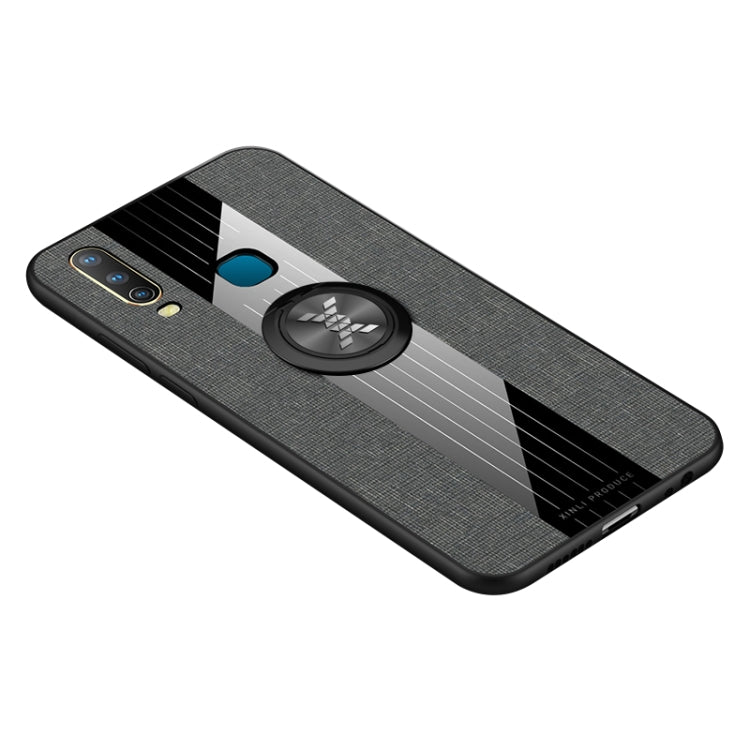 XINLI Stitching Cloth Textue Shockproof TPU Protective Case with Ring Holder, For Vivo Y3 / Y17, For Vivo Y66, For Vivo Y71, For Vivo Y83