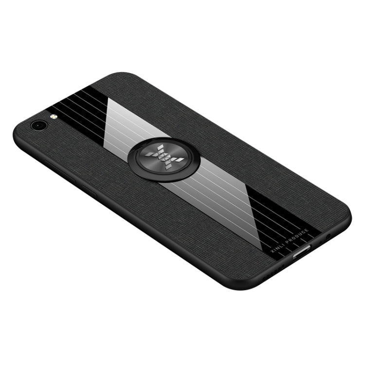 XINLI Stitching Cloth Textue Shockproof TPU Protective Case with Ring Holder, For Vivo Y3 / Y17, For Vivo Y66, For Vivo Y71, For Vivo Y83