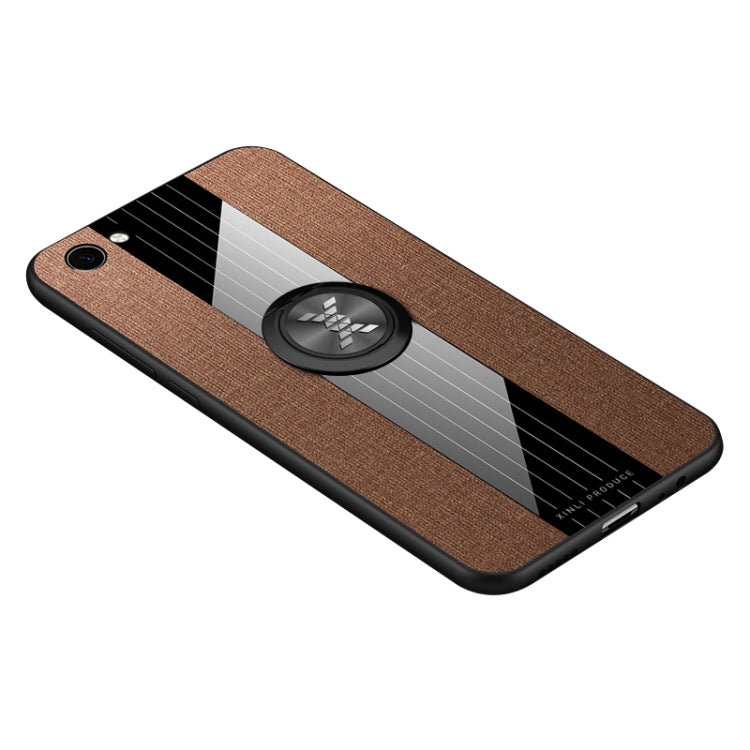 XINLI Stitching Cloth Textue Shockproof TPU Protective Case with Ring Holder, For Vivo Y3 / Y17, For Vivo Y66, For Vivo Y71, For Vivo Y83