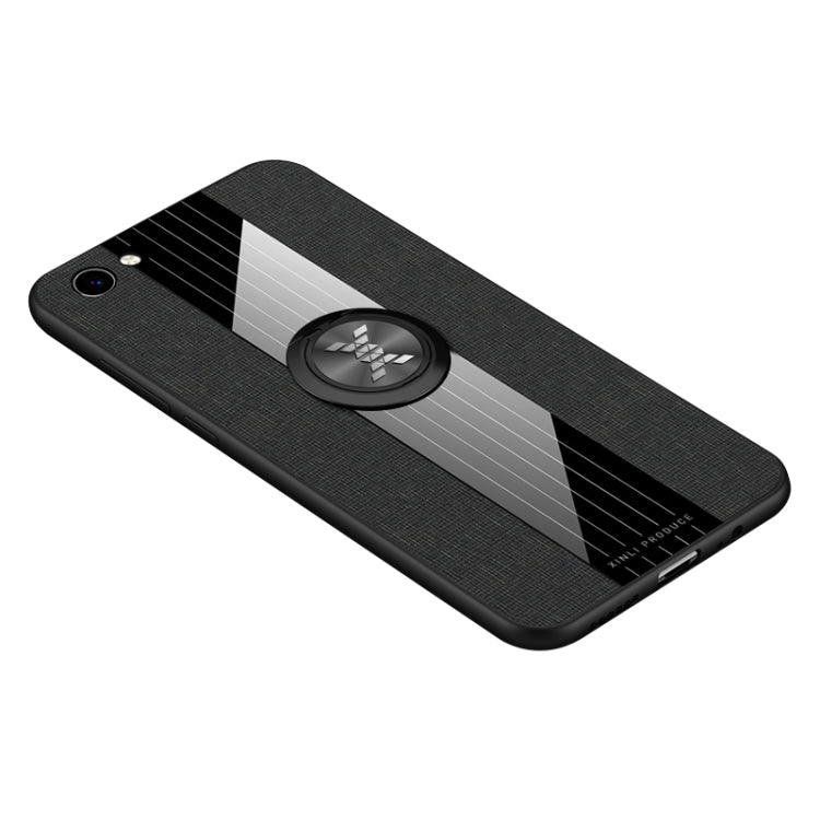 XINLI Stitching Cloth Textue Shockproof TPU Protective Case with Ring Holder, For Vivo Y3 / Y17, For Vivo Y66, For Vivo Y71, For Vivo Y83