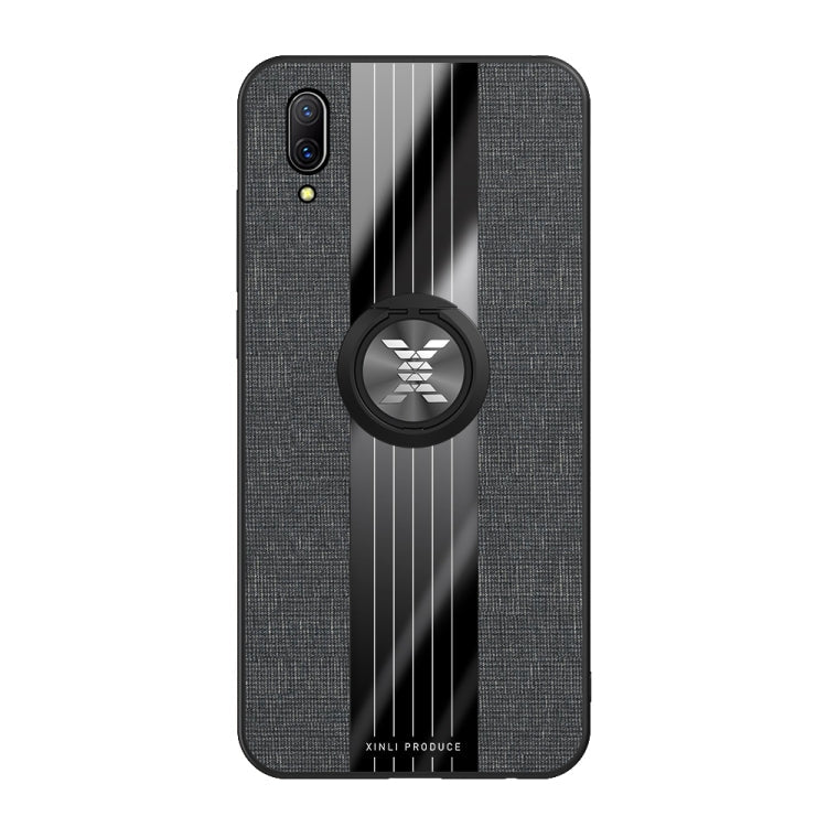 XINLI Stitching Cloth Textue Shockproof TPU Protective Case with Ring Holder, For Vivo X23 Symphony Edition