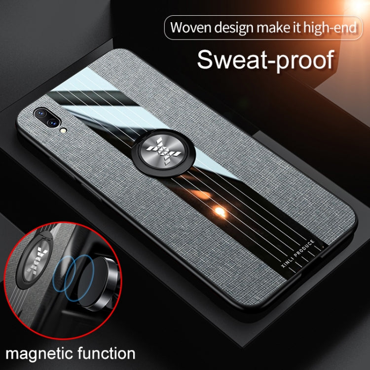 XINLI Stitching Cloth Textue Shockproof TPU Protective Case with Ring Holder, For Vivo X23 Symphony Edition