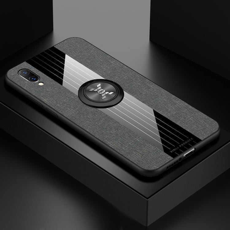 XINLI Stitching Cloth Textue Shockproof TPU Protective Case with Ring Holder, For Vivo X23 Symphony Edition