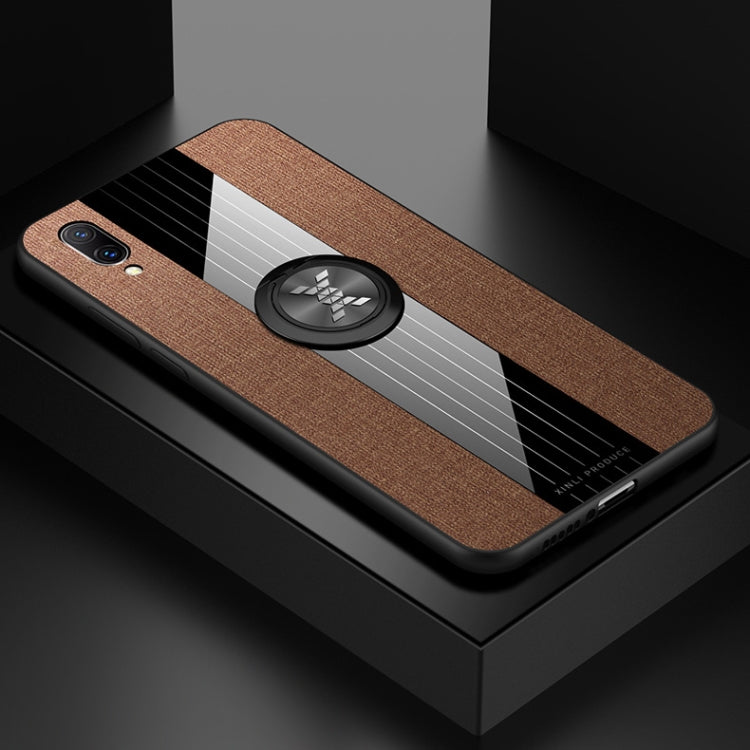 XINLI Stitching Cloth Textue Shockproof TPU Protective Case with Ring Holder, For Vivo X23 Symphony Edition