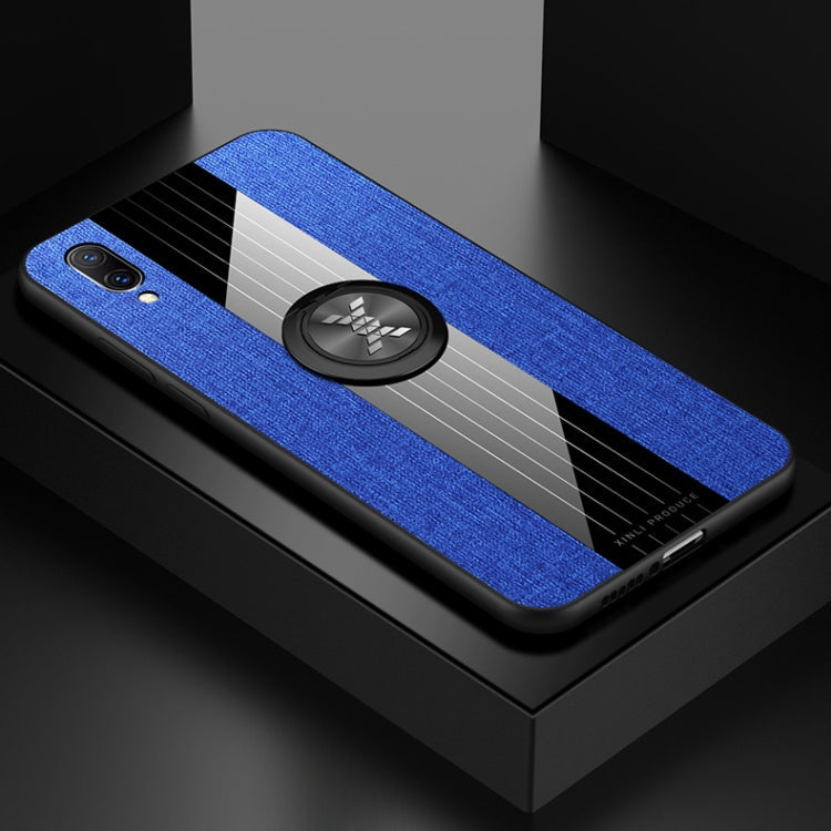 XINLI Stitching Cloth Textue Shockproof TPU Protective Case with Ring Holder, For Vivo X23 Symphony Edition