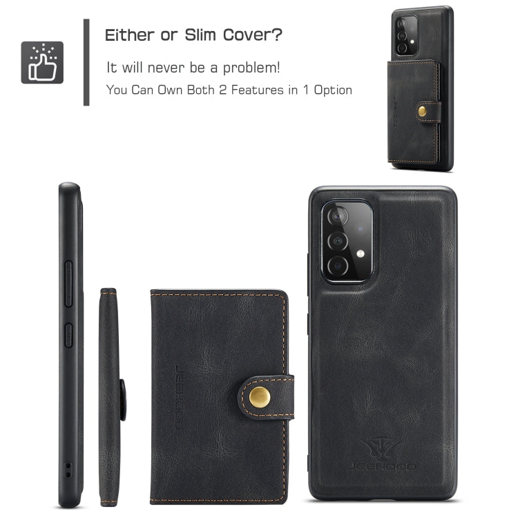 JEEHOOD Retro Magnetic Detachable Protective Case with Wallet & Card Slot & Holder, For Samsung Galaxy A52 5G, For Samsung Galaxy A72 5G, For Samsung Galaxy A42 5G, For Samsung Galaxy A51 5G