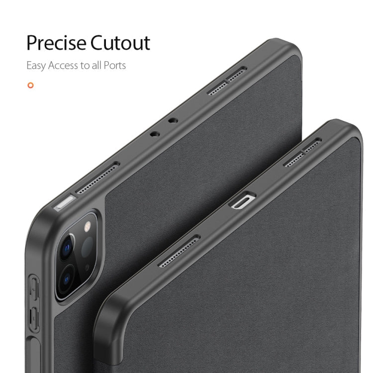 DUX DUCIS Domo Series Horizontal Flip Magnetic TPU + PU Leather Case with Three-folding Holder & Pen Slot & Sleep / Wake-up Function, iPad Pro 11 （2021）/(2020), iPad Pro 12.9  2021 / 2020